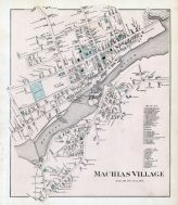 Machias Village, Washington County 1881